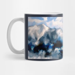 Blue Abstract Expressionism Mug